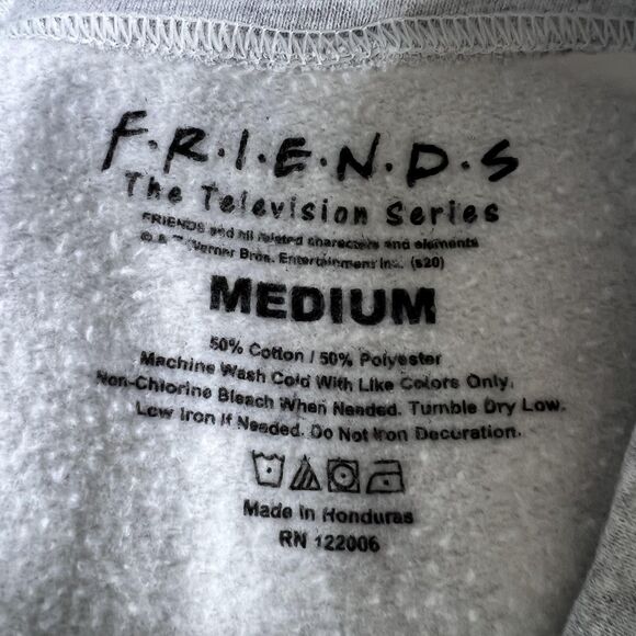 Friends Sweatshirt Women Medium Crewneck Television Series 90s Pullover Shirt - Picture 7 of 10